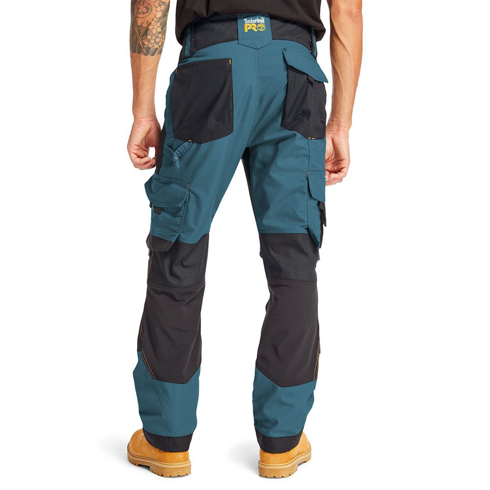 Timberland Mens Pants PRO® Interax Work - Blue/Black - India TP1245690